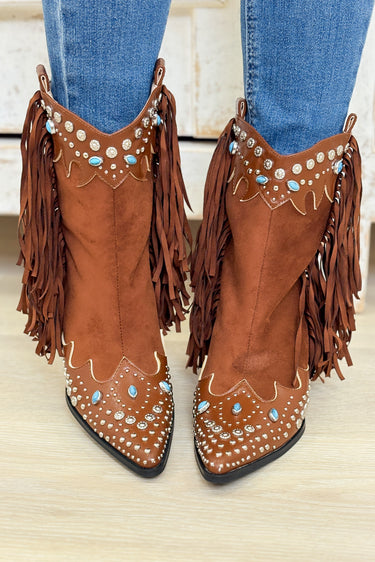 Anorak Block Bootie - Brown