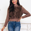 Frosted Kisses Faux Fur Sweater Jacket