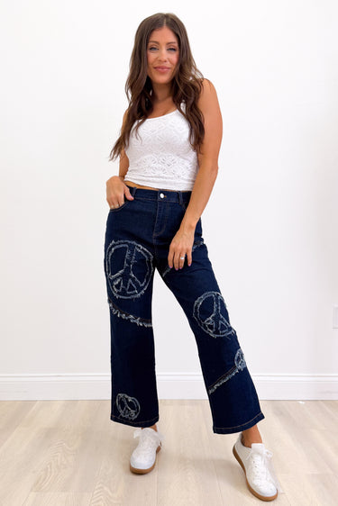Peace & Love Straight Leg Jeans - 2 Colors!