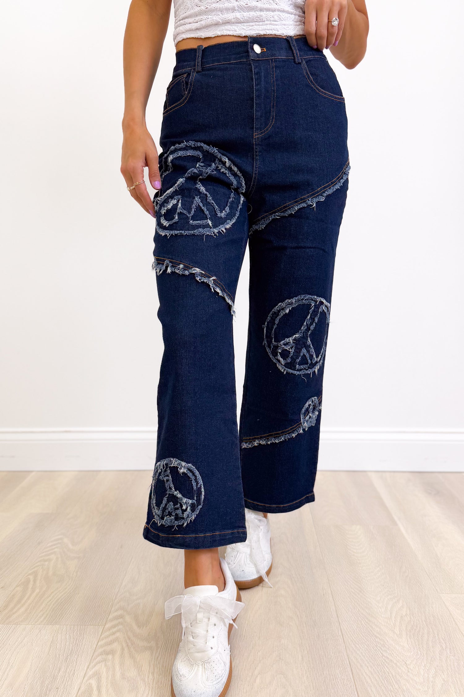 Peace & Love Straight Leg Jeans - 2 Colors!