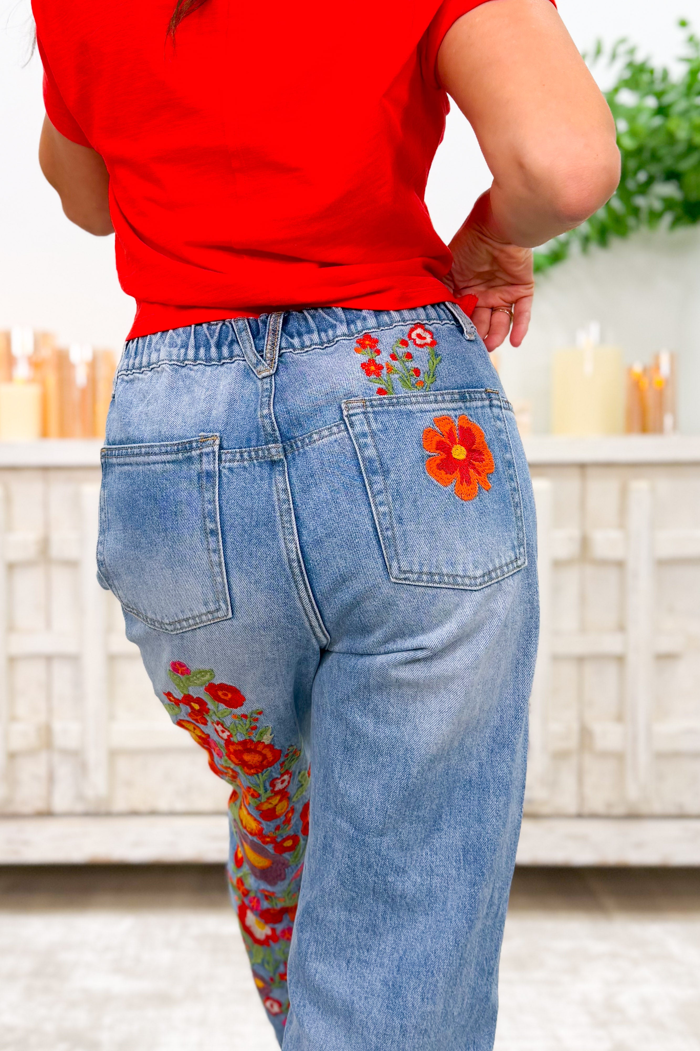 バッグ JESSA MAE ALFECHE   JEANS The Tux Sidestepper Sneak Fray Jean in Double Take | Shop Ann Mashburn