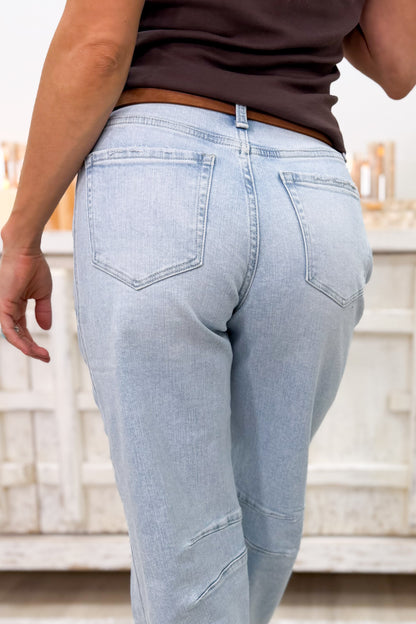 Seamed To Shine By Flying Monkey - High Rise Barrel Jeans