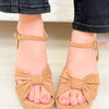 Adina Platform Block Heels - Tan