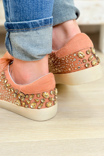 Goldie Embellished Sneakers - Taupe