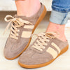 Sandra Fur Stripe Backless Mule Sneakers - Mocha