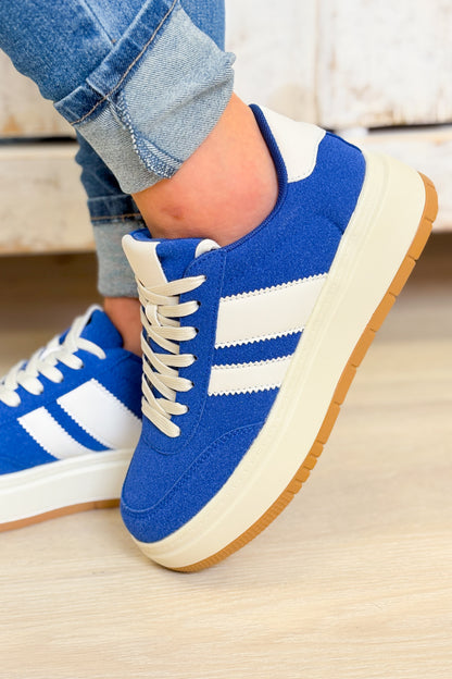 Lilith Platform Sneakers - Blue