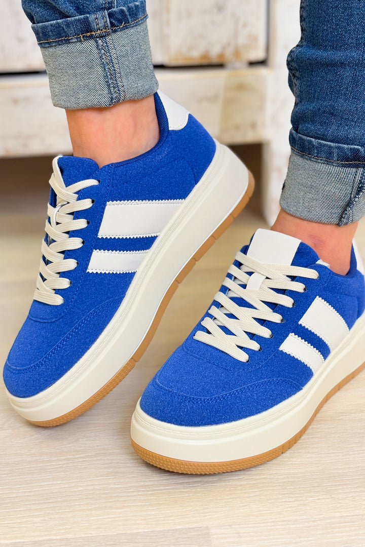 Lilith Platform Sneakers - Blue