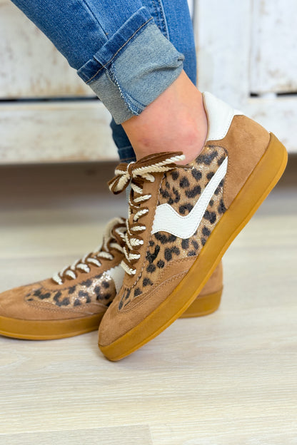 Destiny Platform Sneakers - Coffee Leopard