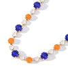 Lucy In The Sky Necklace - Royal Blue Orange