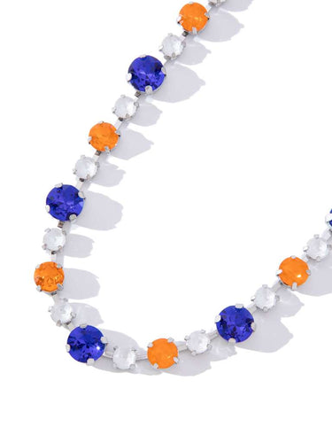 Lucy In The Sky Necklace - Royal Blue Orange