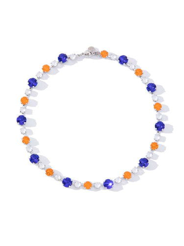 Lucy In The Sky Necklace - Royal Blue Orange