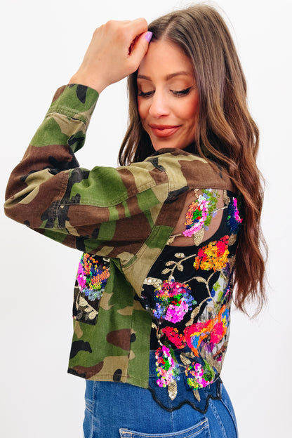 Hidden Gems Camo Shacket