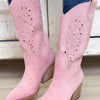 Olivia Cowgirl Boots - Pink
