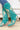 Cali Embroidered & Studded Boots - Turquoise