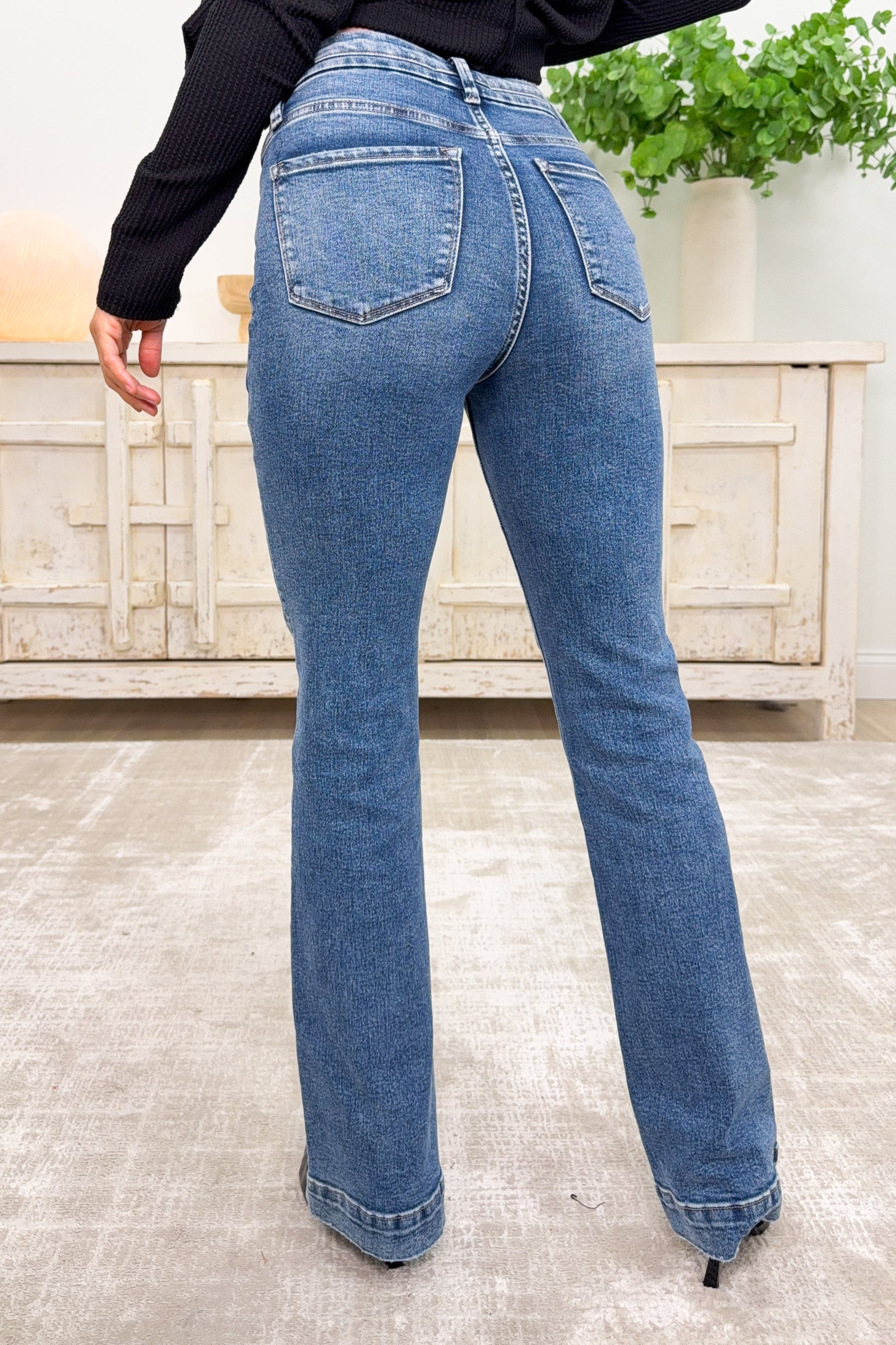 The Gina By Lovervet - High Rise Tummy Control Bootcut Jeans