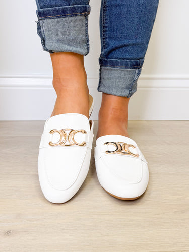 Bellen Mules - White