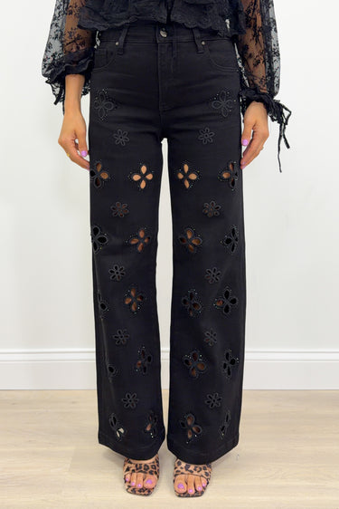 Petal Perfect By Denim BAR - Wide Leg Jeans