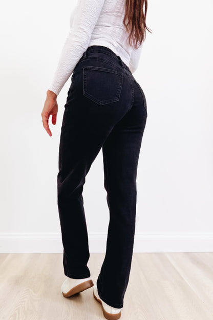 Hot Take By Denim BAR Label - Straight Leg Jeans - Black