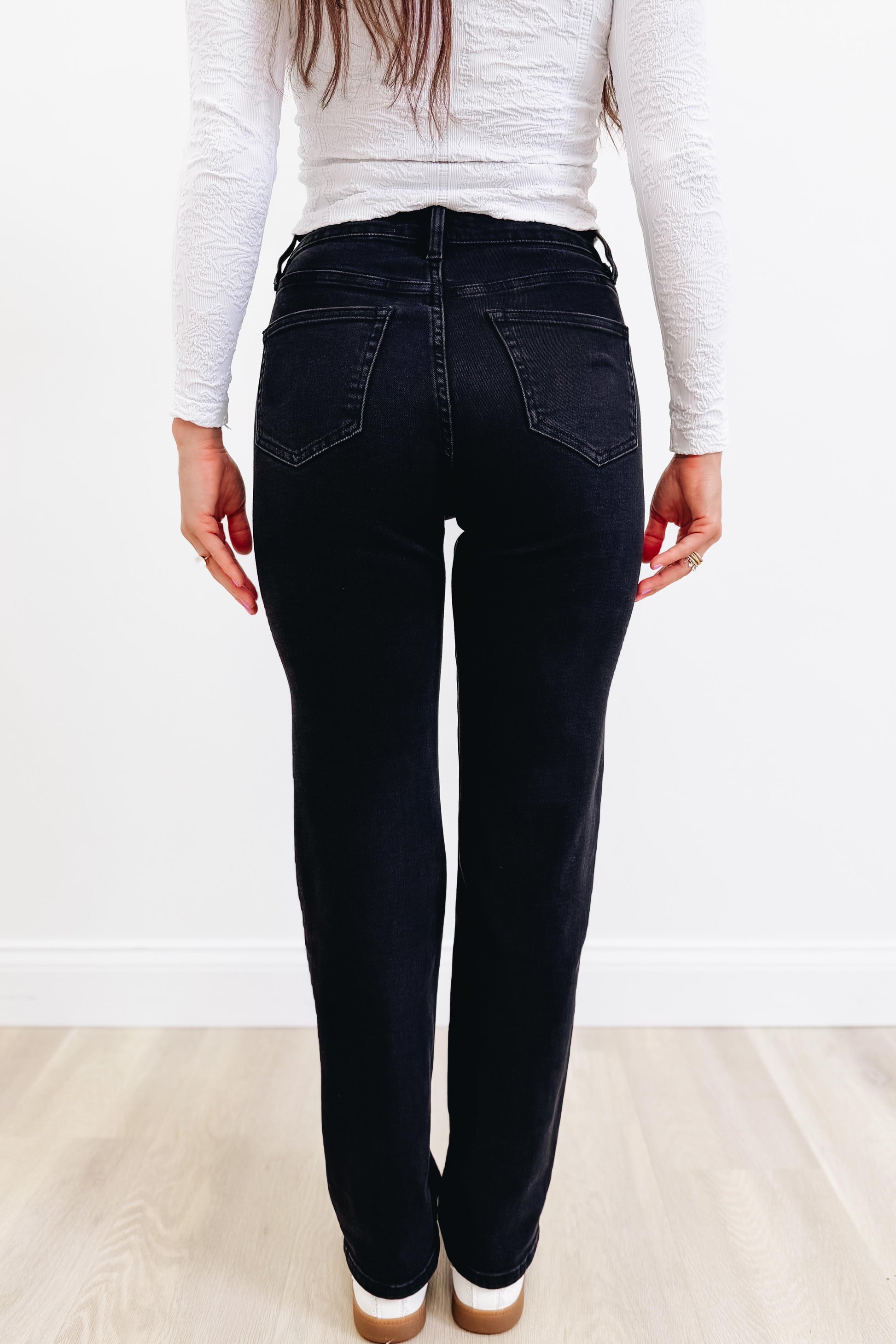 Hot Take By Denim BAR Label - Straight Leg Jeans - Black