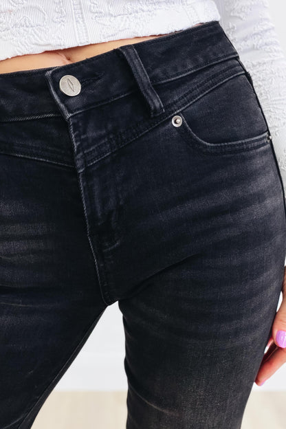 Hot Take By Denim BAR Label - Straight Leg Jeans - Black