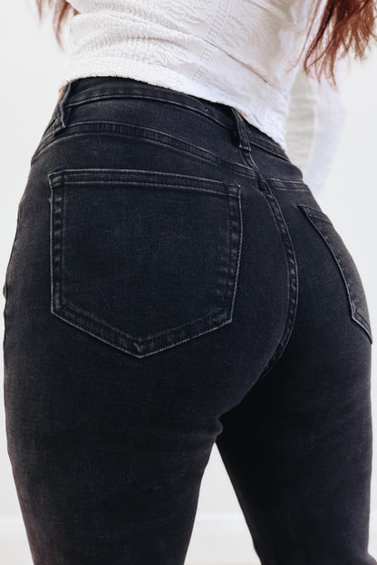 Hot Take By Denim BAR Label - Straight Leg Jeans - Black