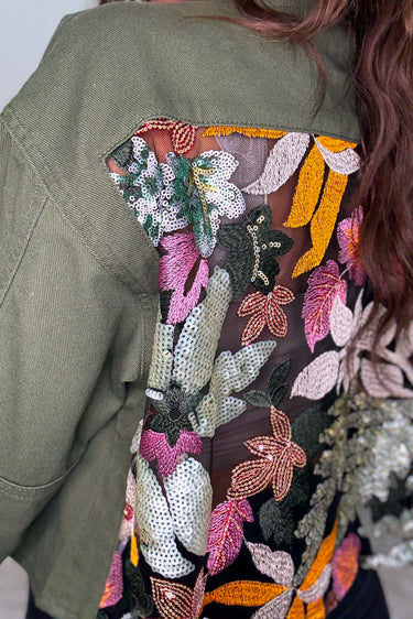Sassy In Sequin Floral Jacket