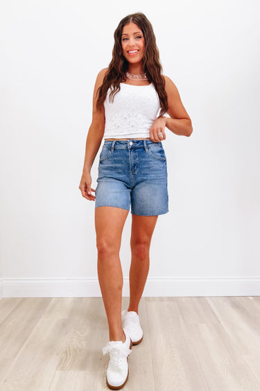 Diamond Dust By Denim BAR - Denim Shorts - Medium