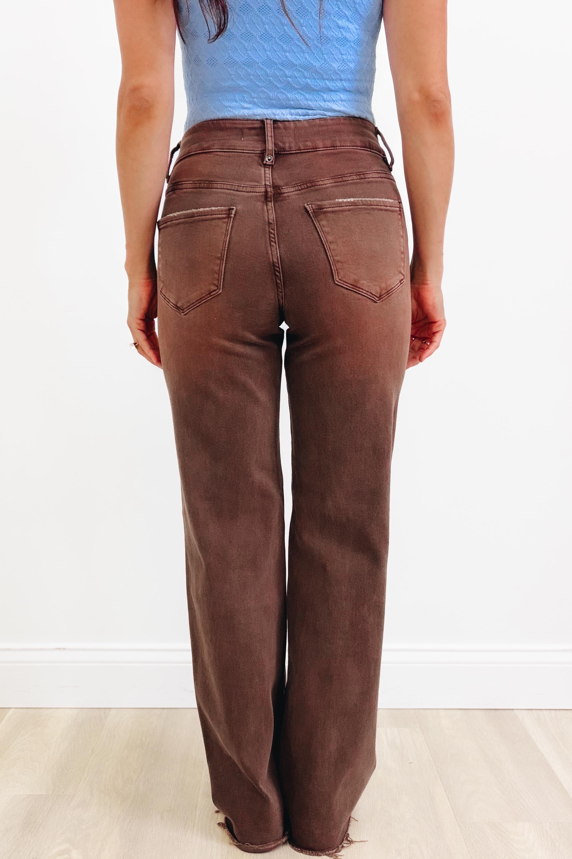 True Obsession By Denim BAR - Tummy Control Jeans - Brown