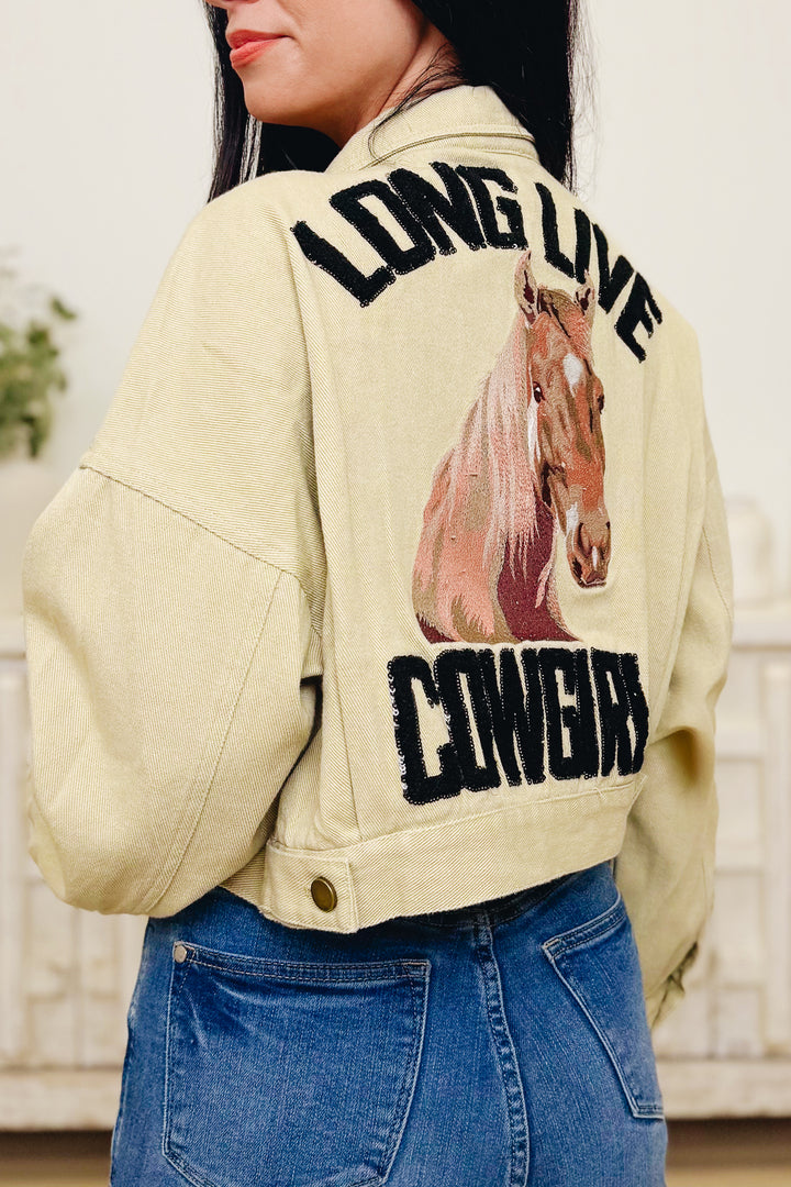 Long Live Cowgirl Denim Jacket