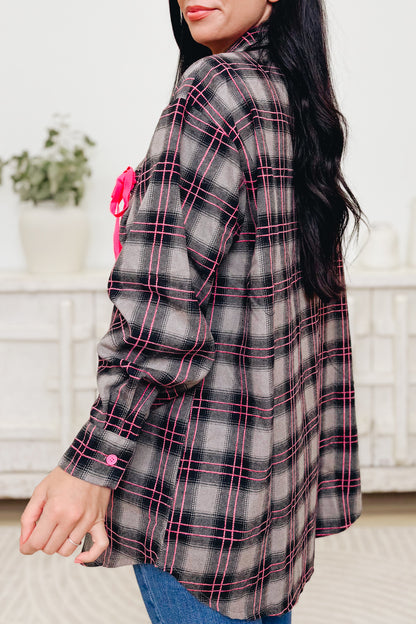 The Charming Plaid Button Down Top