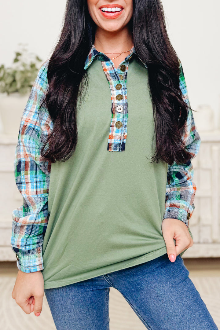 The Autumn Check Top