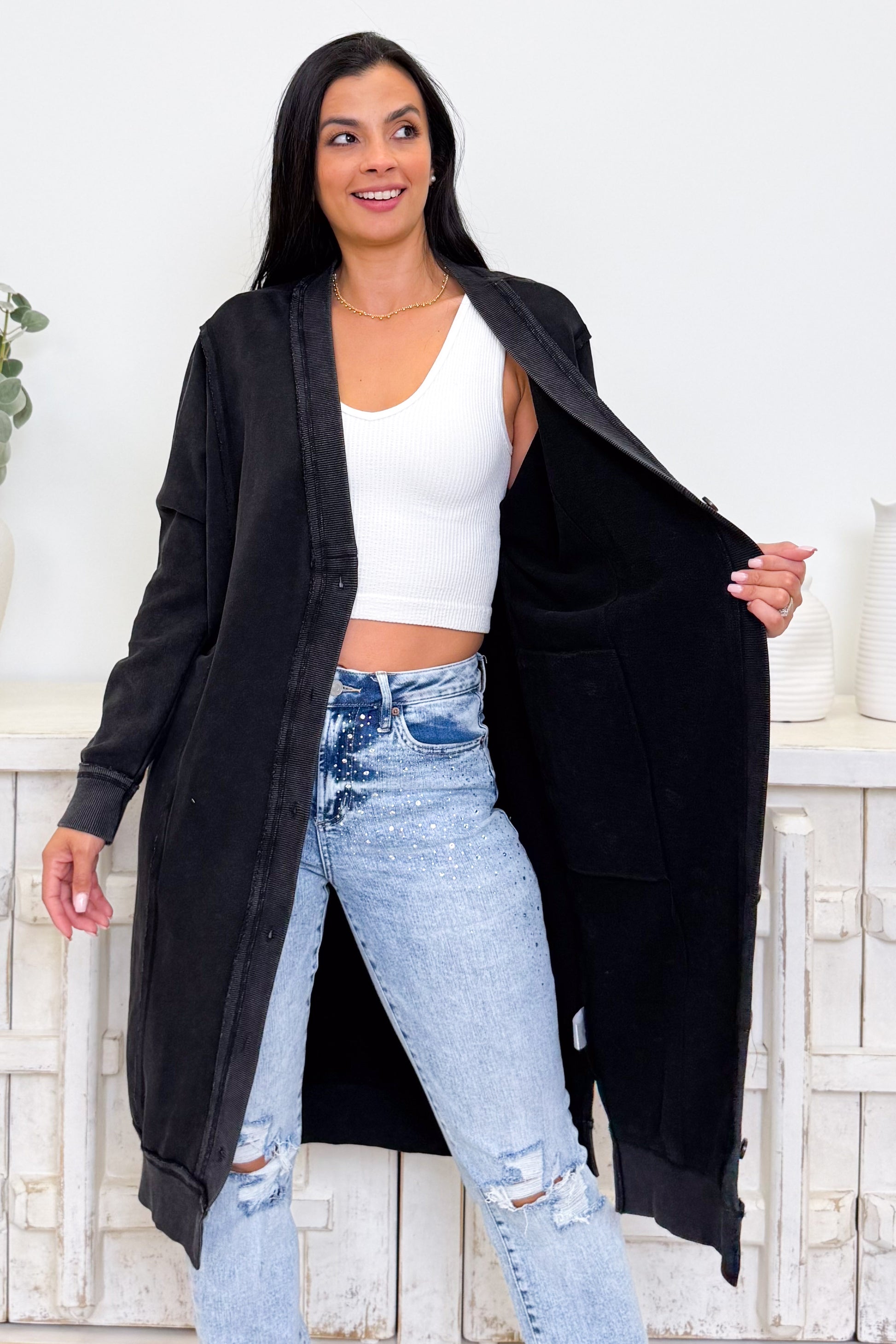Something Simple Long Cardigan