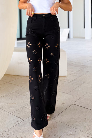 Petal Perfect By Denim BAR - Wide Leg Jeans