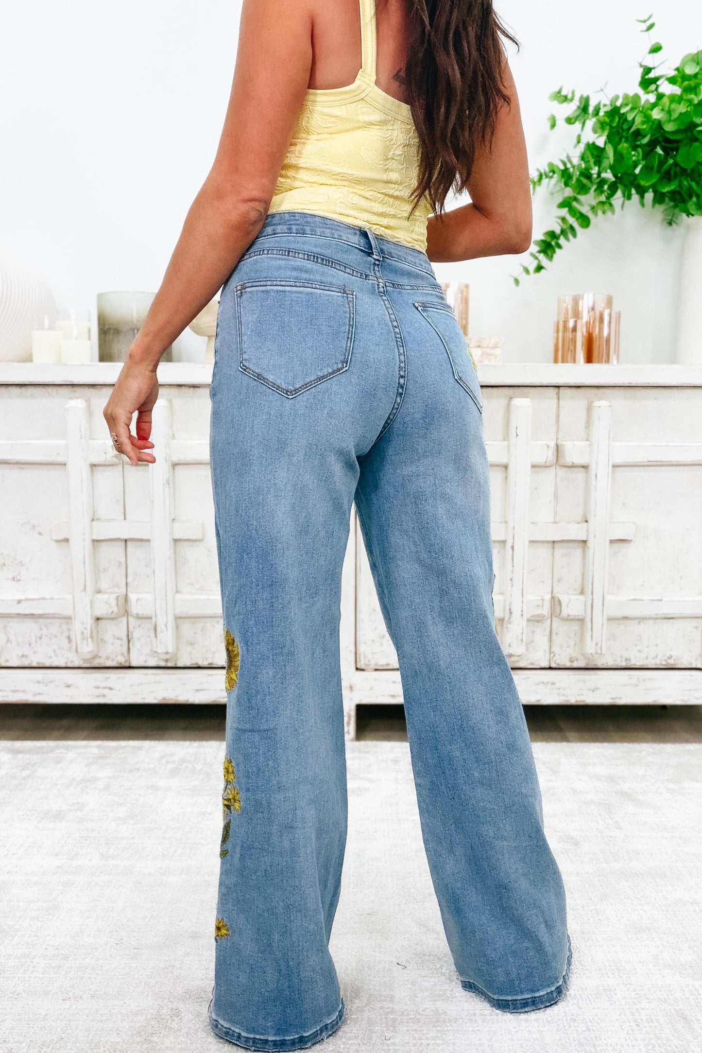 Ray Of Sunshine Sunflower Jeans