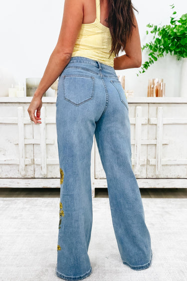 Ray Of Sunshine Sunflower Jeans