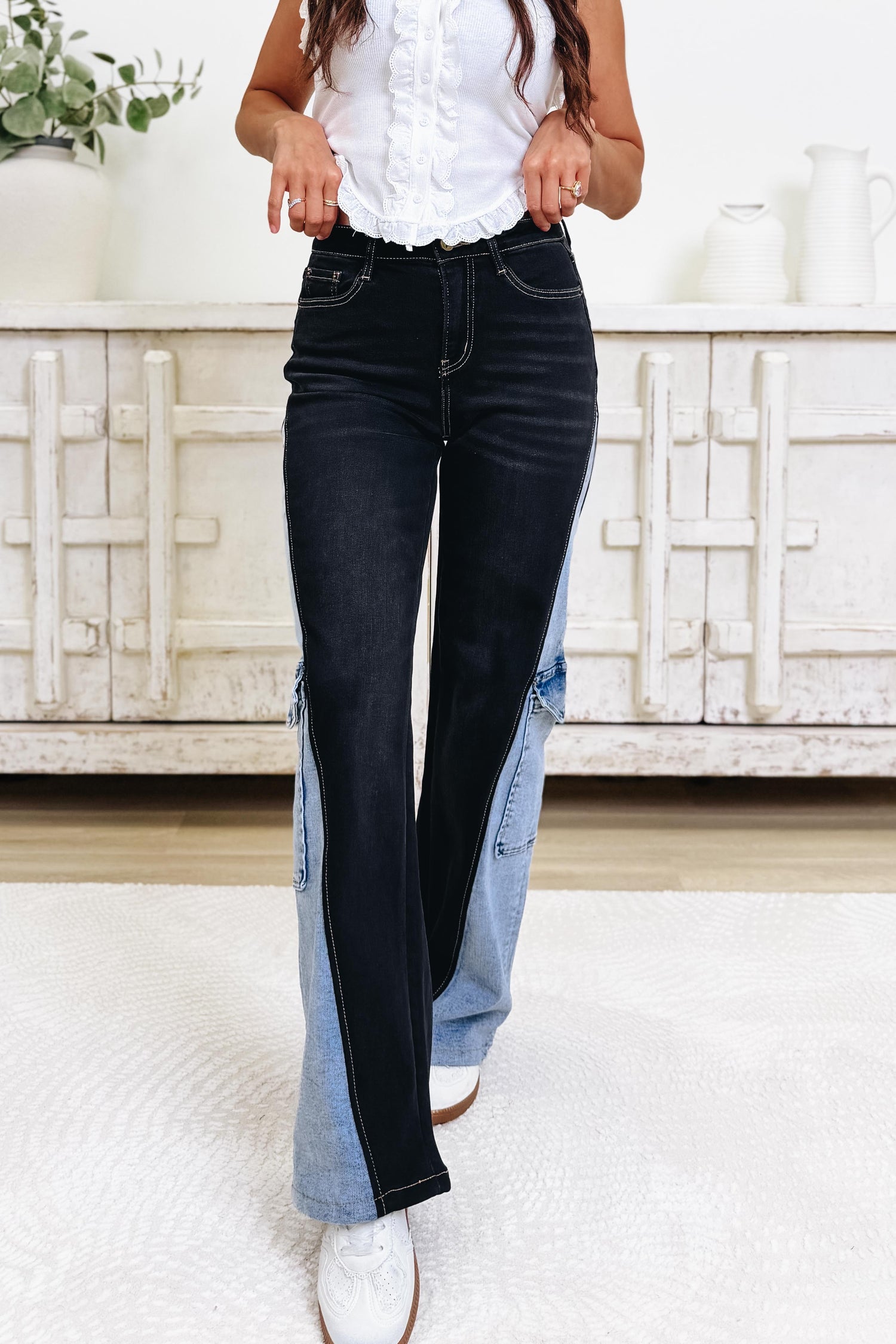 Double Take By Denim BAR - Wide Leg Jeans