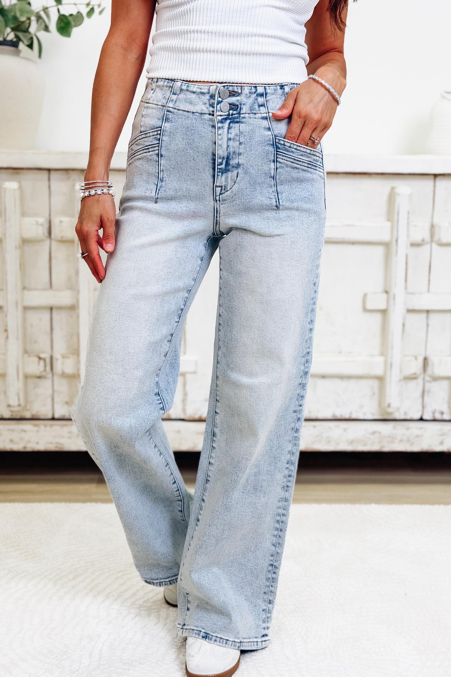 Prime Time by The Denim BAR  - Wide Leg Jeans - 3 Inseams
