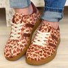 Field Dream Cow Print Sneakers - Caramel