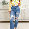 Hit The Jackpot By Mica - Straight Distressed Jeans