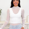 Flirty Edge Lace Top - 2 Colors!
