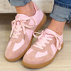 Moral Lace Up Sneakers - Pink