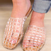 Wayne Lattice Weave Jelly Slip On - Clear