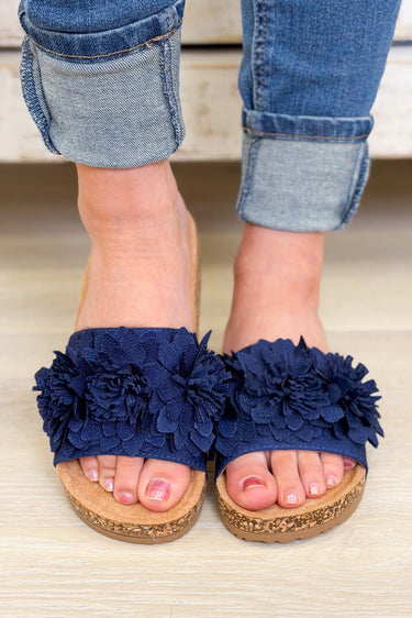 Corky's Wild Child Sandals - Navy