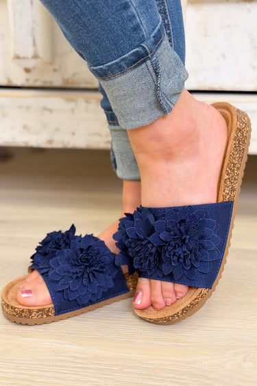 Corky's Wild Child Sandals - Navy