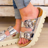 Corky's Rumor Has It Platform Sandals - Silver Mirror Metallic