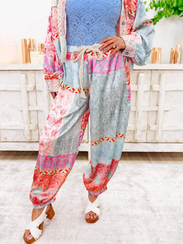 Hip & Humble Joggers - Pink Multi