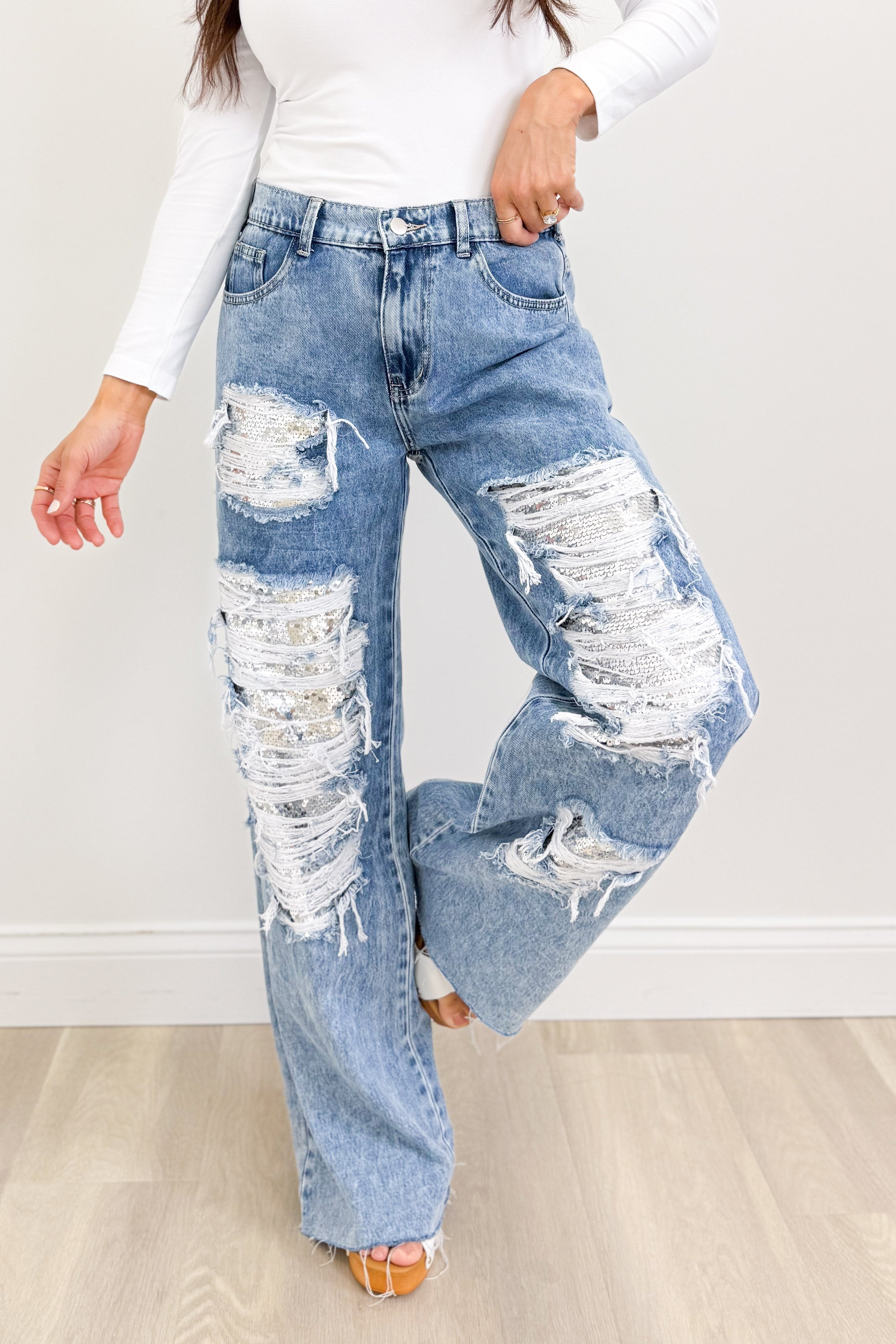 パンツ Shermer Academy Remake Teenager JeansW31 BAR x Oli & Hali Show Em You Shine Pants – By Alexa Rae