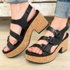 Move Platform Sandals - Black