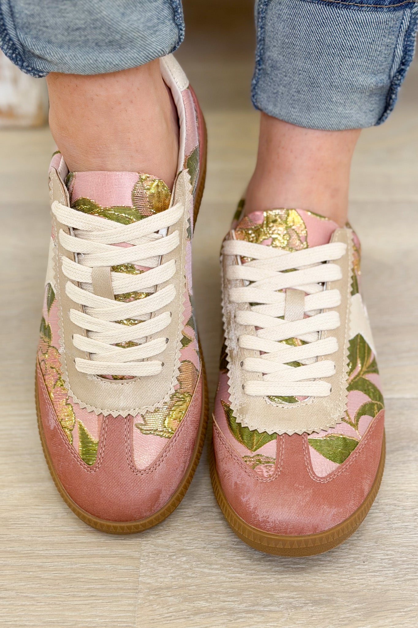 Kyla Floral Classic Low Top Sneakers