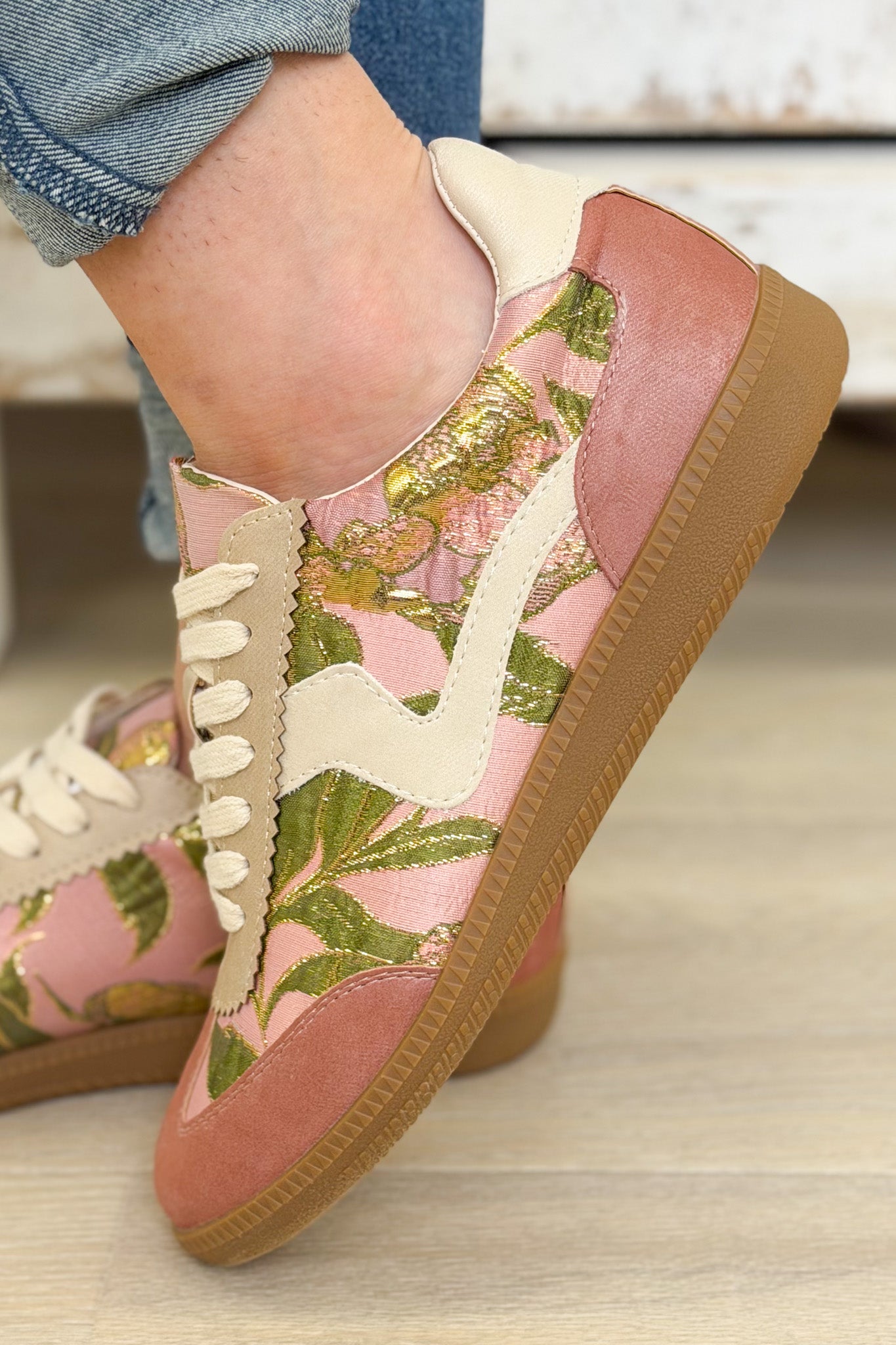 Kyla Floral Classic Low Top Sneakers